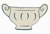 AKDC Classic Urn Style Clay Flower Vase 38cm*6.5cm*22.5cm, White and Blue - Al Kabayel Discount CentreAKDC Classic Urn Style Clay Flower Vase 38cm*6.5cm*22.5cm, White and BlueFlower/Plant PotsAKDCAl Kabayel Discount Centre