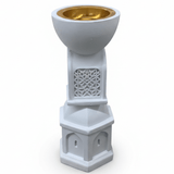 AKDC Classic White Ceramic Incense Burner – Timeless Decorative Piece for Home, Meditation, or Aromatherapy – 22 cm - Al Kabayel Discount CentreAKDC Classic White Ceramic Incense Burner – Timeless Decorative Piece for Home, Meditation, or Aromatherapy – 22 cmCeramic Incense BurnerAKDCAl Kabayel Discount Centre