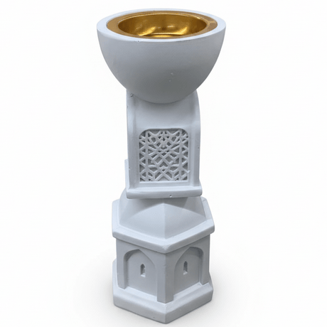 AKDC Classic White Ceramic Incense Burner – Timeless Decorative Piece for Home, Meditation, or Aromatherapy – 22 cm - Al Kabayel Discount CentreAKDC Classic White Ceramic Incense Burner – Timeless Decorative Piece for Home, Meditation, or Aromatherapy – 22 cmCeramic Incense BurnerAKDCAl Kabayel Discount Centre