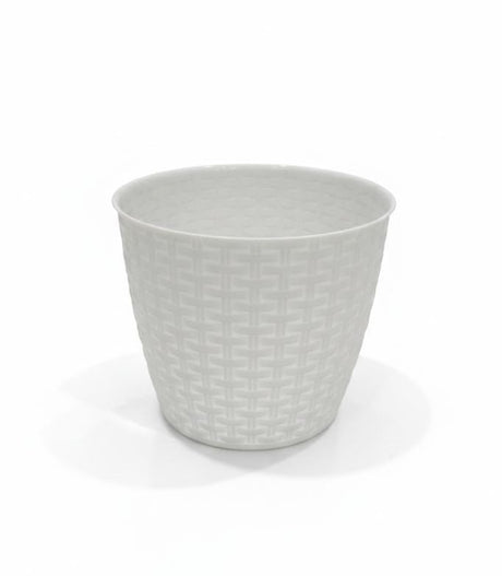 AKDC Classic White Round Plastic Plant Pot – Lightweight Durable Garden Planter – 20 cm - Al Kabayel Discount CentreAKDC Classic White Round Plastic Plant Pot – Lightweight Durable Garden Planter – 20 cmFlower/Plant PotsAKDCAl Kabayel Discount Centre