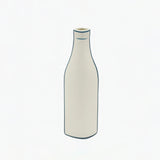 AKDC Clay Bottle Shaped Flower Vase 5cm*10.5cm*31cm, White and Blue - Al Kabayel Discount CentreAKDC Clay Bottle Shaped Flower Vase 5cm*10.5cm*31cm, White and BlueFlower/Plant PotsAKDCAl Kabayel Discount Centre
