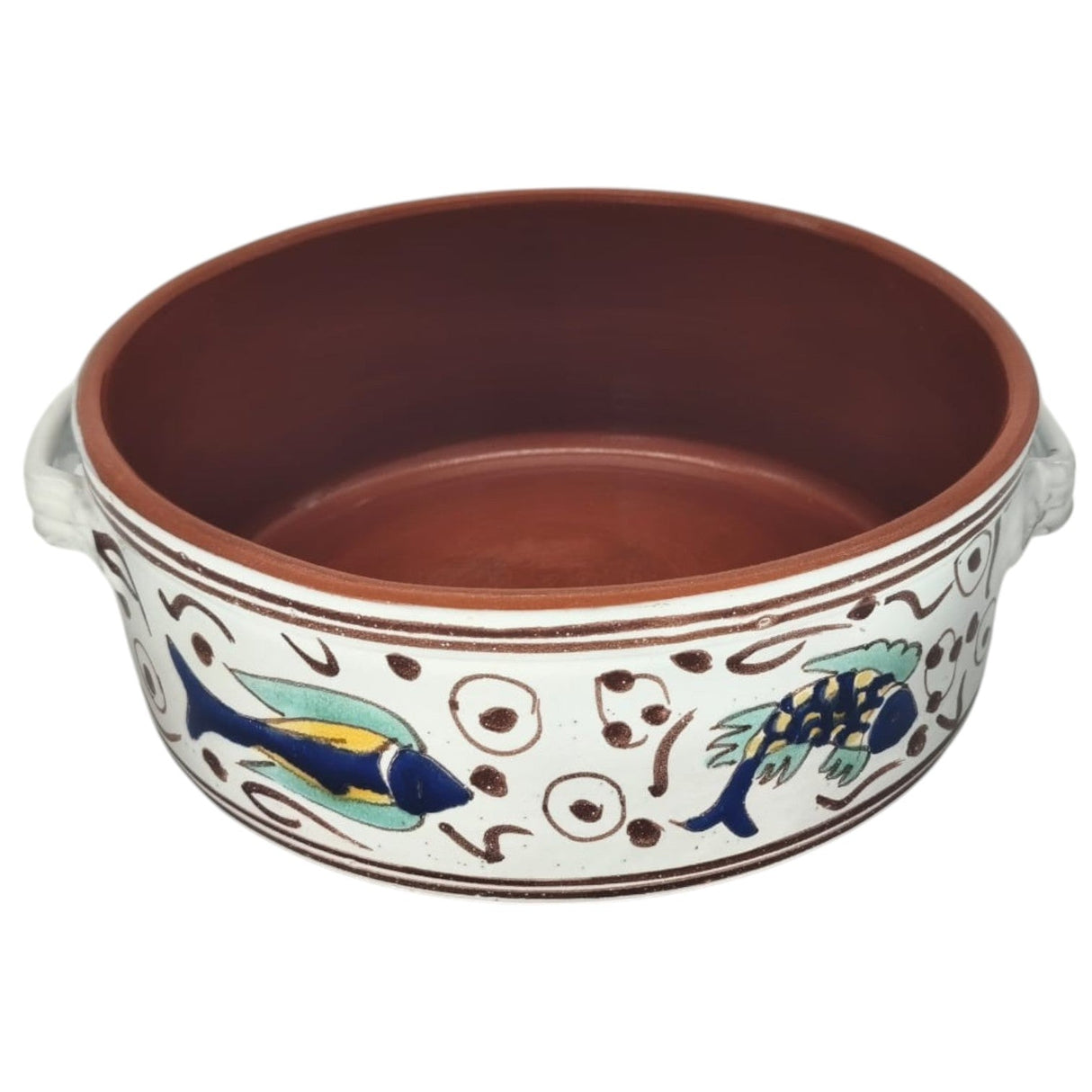 AKDC Clay Casserole With Lid Handle Hand Painted - 25CM - Al Kabayel Discount CentreAKDC Clay Casserole With Lid Handle Hand Painted - 25CMCasserolesAKDCAl Kabayel Discount Centre