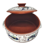 AKDC Clay Casserole With Lid Handle Hand Painted - 25CM - Al Kabayel Discount CentreAKDC Clay Casserole With Lid Handle Hand Painted - 25CMCasserolesAKDCAl Kabayel Discount Centre