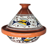 AKDC Clay Tajine With Lid Fish Painting - 22CM - Al Kabayel Discount CentreAKDC Clay Tajine With Lid Fish Painting - 22CMCookwareAKDCAl Kabayel Discount Centre