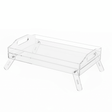 AKDC Clear Acrylic Foldable Serving Tray with Raised Stand Lightweight and Functional Serving Solution 30x23 cm - Al Kabayel Discount CentreAKDC Clear Acrylic Foldable Serving Tray with Raised Stand Lightweight and Functional Serving Solution 30x23 cmServing TraysAKDCAl Kabayel Discount Centre