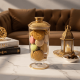 AKDC Clear Acrylic Footed Storage Canister with Premium Gold Lid Stylish Kitchen Organizer 20 × 10 cm - Al Kabayel Discount CentreAKDC Clear Acrylic Footed Storage Canister with Premium Gold Lid Stylish Kitchen Organizer 20 × 10 cmJars & Food SaversAKDCAl Kabayel Discount Centre
