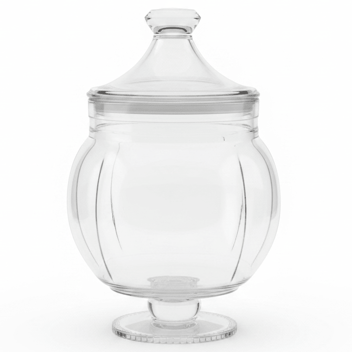 AKDC Clear Acrylic Footed Storage Canister with Tight Lid Transparent Food Storage Container 1590 ml Capacity - Al Kabayel Discount CentreAKDC Clear Acrylic Footed Storage Canister with Tight Lid Transparent Food Storage Container 1590 ml CapacityJars & Food SaversAKDCAl Kabayel Discount Centre