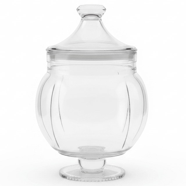 AKDC Clear Acrylic Footed Storage Canister with Tight Lid Transparent Food Storage Container 1590 ml Capacity - Al Kabayel Discount CentreAKDC Clear Acrylic Footed Storage Canister with Tight Lid Transparent Food Storage Container 1590 ml CapacityJars & Food SaversAKDCAl Kabayel Discount Centre