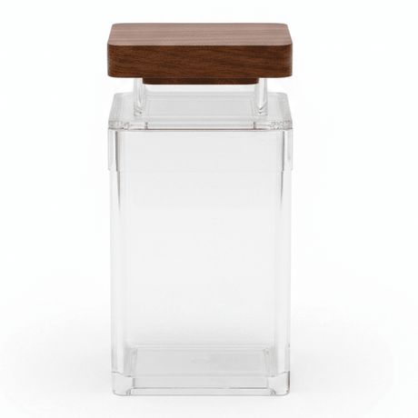 AKDC Clear Acrylic Storage Canister with Elegant Lid Stylish Transparent Organizer 13.5 × 8.5 cm - Al Kabayel Discount CentreAKDC Clear Acrylic Storage Canister with Elegant Lid Stylish Transparent Organizer 13.5 × 8.5 cmJars & Food SaversAKDCAl Kabayel Discount Centre