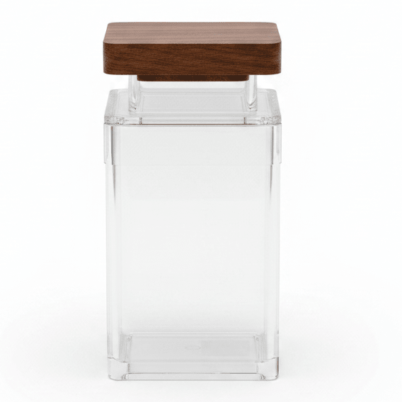 AKDC Clear Acrylic Storage Canister with Elegant Lid Stylish Transparent Organizer 13.5 × 8.5 cm - Al Kabayel Discount CentreAKDC Clear Acrylic Storage Canister with Elegant Lid Stylish Transparent Organizer 13.5 × 8.5 cmJars & Food SaversAKDCAl Kabayel Discount Centre