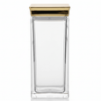 AKDC Clear Acrylic Storage Canister with Premium Gold Lid Stylish Airtight Container 1500 ml Capacity - Al Kabayel Discount CentreAKDC Clear Acrylic Storage Canister with Premium Gold Lid Stylish Airtight Container 1500 ml CapacityJars & Food SaversAKDCAl Kabayel Discount Centre