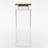 AKDC Clear Acrylic Storage Canister with Premium Gold Lid Stylish Kitchen Organizer 18 × 8.5 cm - Al Kabayel Discount CentreAKDC Clear Acrylic Storage Canister with Premium Gold Lid Stylish Kitchen Organizer 18 × 8.5 cmJars & Food SaversAKDCAl Kabayel Discount Centre