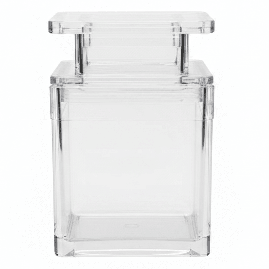 AKDC Clear Acrylic Storage Canister with Secure Lid Transparent Kitchen Organizer Container 10 × 8.5 cm - Al Kabayel Discount CentreAKDC Clear Acrylic Storage Canister with Secure Lid Transparent Kitchen Organizer Container 10 × 8.5 cmJars & Food SaversAKDCAl Kabayel Discount Centre
