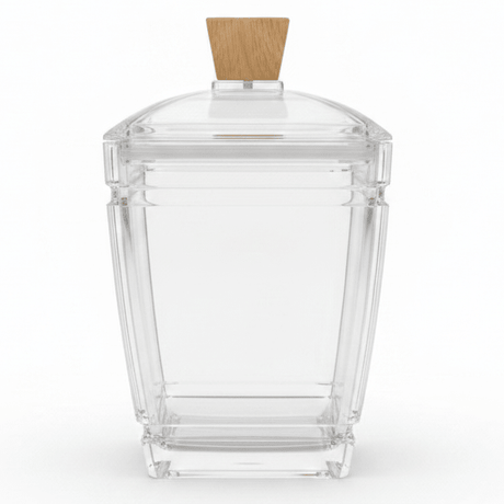 AKDC Clear Acrylic Storage Canister with Secure Lid Transparent Kitchen Organizer Container 14 × 11 cm - Al Kabayel Discount CentreAKDC Clear Acrylic Storage Canister with Secure Lid Transparent Kitchen Organizer Container 14 × 11 cmJars & Food SaversAKDCAl Kabayel Discount Centre