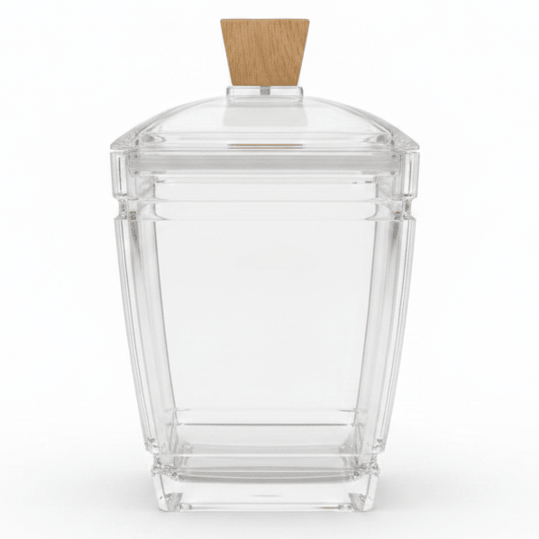 AKDC Clear Acrylic Storage Canister with Secure Lid Transparent Kitchen Organizer Container 14 × 11 cm - Al Kabayel Discount CentreAKDC Clear Acrylic Storage Canister with Secure Lid Transparent Kitchen Organizer Container 14 × 11 cmJars & Food SaversAKDCAl Kabayel Discount Centre