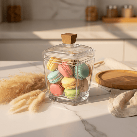 AKDC Clear Acrylic Storage Canister with Secure Lid Transparent Kitchen Organizer Container 14 × 11 cm - Al Kabayel Discount CentreAKDC Clear Acrylic Storage Canister with Secure Lid Transparent Kitchen Organizer Container 14 × 11 cmJars & Food SaversAKDCAl Kabayel Discount Centre