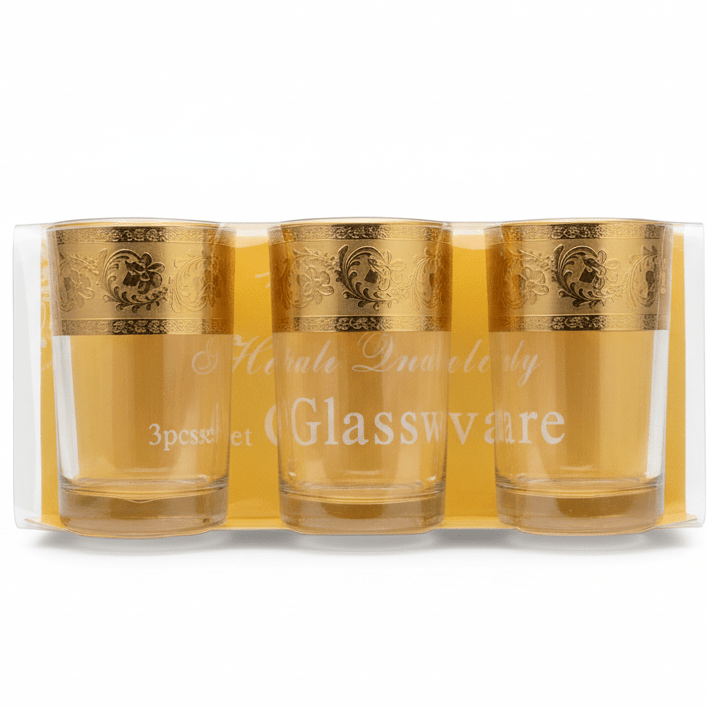 AKDC Clear Water Glass Set – Lightweight Everyday Drinking Glasses, 3 Pieces, 150 ml Capacity - Al Kabayel Discount CentreAKDC Clear Water Glass Set – Lightweight Everyday Drinking Glasses, 3 Pieces, 150 ml CapacityTumblersAKDCAl Kabayel Discount Centre