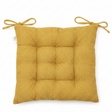 AKDC Cloth Mustard Yellow Square Seat Cushion with Ties Bright Decorative Chair Pad for Home Dining and Office Use 40 cm - Al Kabayel Discount CentreAKDC Cloth Mustard Yellow Square Seat Cushion with Ties Bright Decorative Chair Pad for Home Dining and Office Use 40 cmFloor Pillows & CushionsAKDCAl Kabayel Discount Centre
