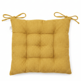 AKDC Cloth Mustard Yellow Square Seat Cushion with Ties Bright Decorative Chair Pad for Home Dining and Office Use 40 cm - Al Kabayel Discount CentreAKDC Cloth Mustard Yellow Square Seat Cushion with Ties Bright Decorative Chair Pad for Home Dining and Office Use 40 cmFloor Pillows & CushionsAKDCAl Kabayel Discount Centre