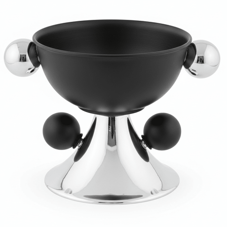 AKDC Compact Black and Silver Metal Footed Candy Bowl with Sleek Design for Everyday Use – 12×12 cm - Al Kabayel Discount CentreAKDC Compact Black and Silver Metal Footed Candy Bowl with Sleek Design for Everyday Use – 12×12 cmBowlsAKDCAl Kabayel Discount Centre