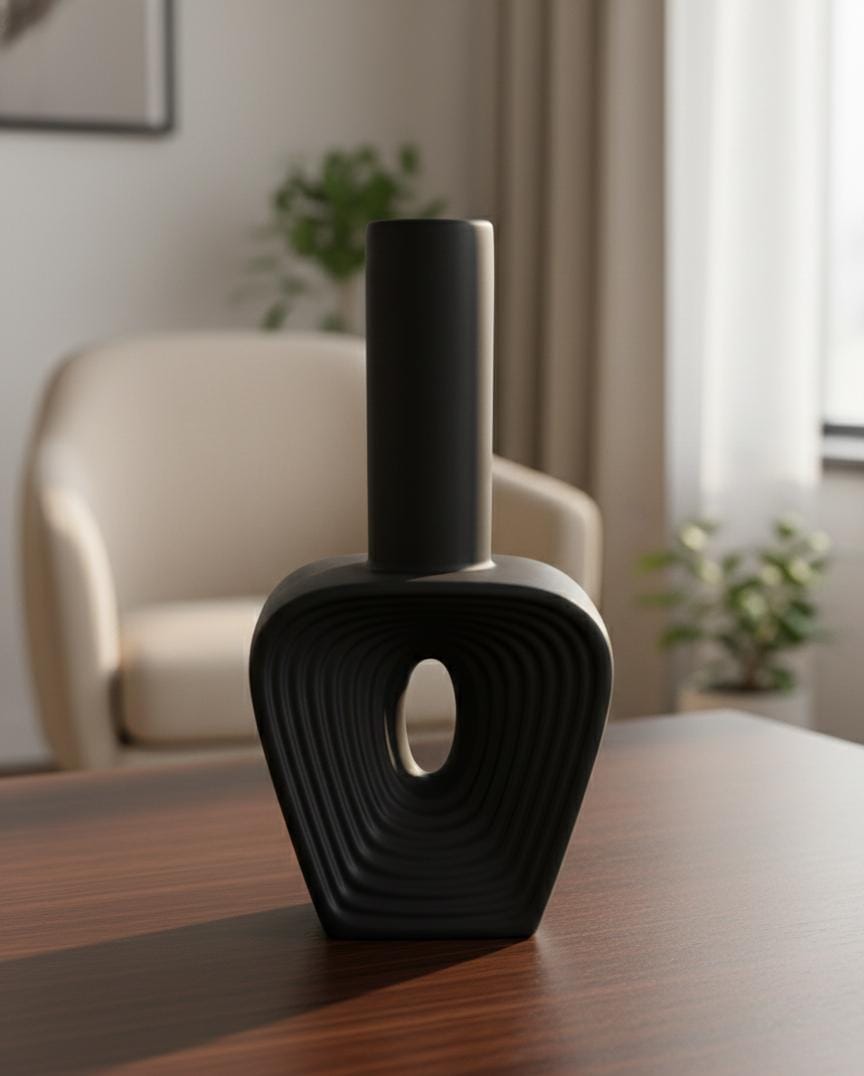 AKDC Compact Black Ceramic Table Vase – 17×13 cm - Al Kabayel Discount CentreAKDC Compact Black Ceramic Table Vase – 17×13 cmFlower/Plant PotsAKDCAl Kabayel Discount Centre