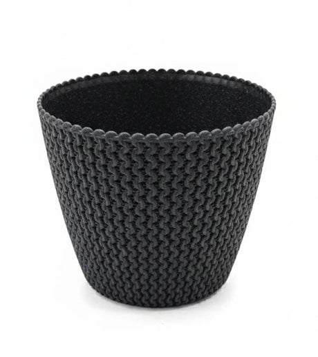 AKDC Compact Black Plastic Plant Pot – Modern Round Planter – 15.7×13.2 cm - Al Kabayel Discount CentreAKDC Compact Black Plastic Plant Pot – Modern Round Planter – 15.7×13.2 cmFlower/Plant PotsAKDCAl Kabayel Discount Centre