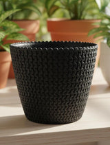 AKDC Compact Black Plastic Plant Pot – Modern Round Planter – 15.7×13.2 cm - Al Kabayel Discount CentreAKDC Compact Black Plastic Plant Pot – Modern Round Planter – 15.7×13.2 cmFlower/Plant PotsAKDCAl Kabayel Discount Centre
