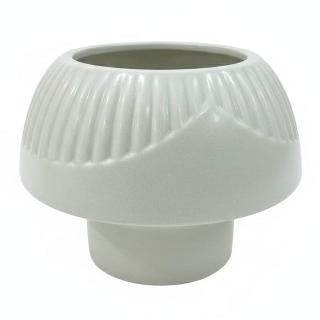 AKDC Compact Ceramic Decorative Flower Vase – Stylish Green Finish Minimal Design, 12 cm - Al Kabayel Discount CentreAKDC Compact Ceramic Decorative Flower Vase – Stylish Green Finish Minimal Design, 12 cmFlower/Plant PotsAKDCAl Kabayel Discount Centre