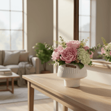 AKDC Compact Ceramic Decorative Vase – Elegant White Minimalist Modern Design, 12 cm - Al Kabayel Discount CentreAKDC Compact Ceramic Decorative Vase – Elegant White Minimalist Modern Design, 12 cmFlower/Plant PotsAKDCAl Kabayel Discount Centre