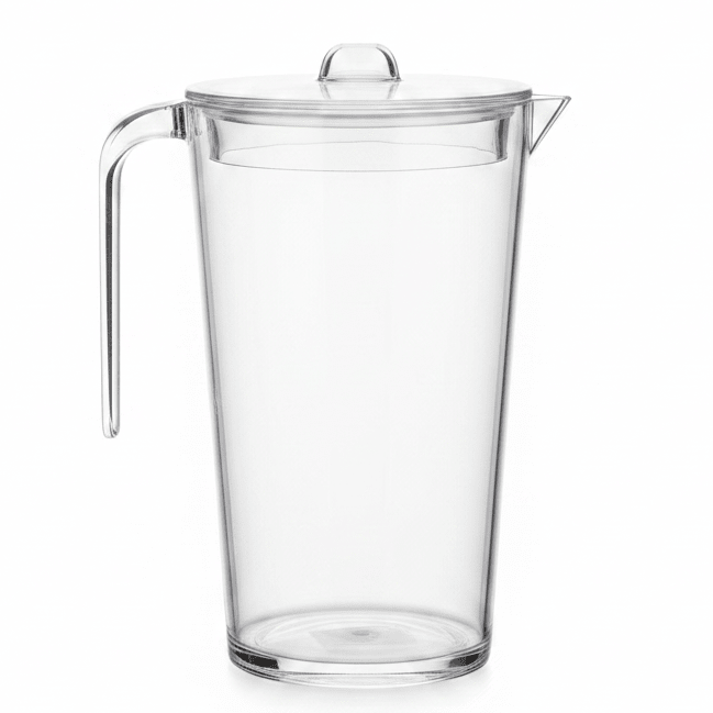 AKDC Compact Clear Acrylic Juice Jug Space Saving Beverage Pitcher for Kitchen Dining and Everyday Use 22 × 10 cm - Al Kabayel Discount CentreAKDC Compact Clear Acrylic Juice Jug Space Saving Beverage Pitcher for Kitchen Dining and Everyday Use 22 × 10 cmJugsAKDCAl Kabayel Discount Centre