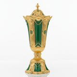 AKDC Compact Green & Gold Incense Burner – Decorative Bakhoor Burner for Home 20 cm - Al Kabayel Discount CentreAKDC Compact Green & Gold Incense Burner – Decorative Bakhoor Burner for Home 20 cmIncense BurnerAKDCAl Kabayel Discount Centre