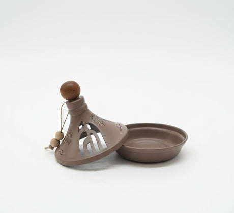 AKDC Compact Metal Tajine 13.5 cm in Brown Finish – Ramadan Special Traditional Decorative Design - Al Kabayel Discount CentreAKDC Compact Metal Tajine 13.5 cm in Brown Finish – Ramadan Special Traditional Decorative DesignServing TraysAKDCAl Kabayel Discount Centre