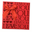 AKDC Compact Red Square Cardboard Gift Box with Love Print for Small Gifts, Jewelry Packaging & Valentine Presents – 16×16×8 cm - Al Kabayel Discount CentreAKDC Compact Red Square Cardboard Gift Box with Love Print for Small Gifts, Jewelry Packaging & Valentine Presents – 16×16×8 cmPacking & Wrapping SuppliesAKDCAl Kabayel Discount Centre