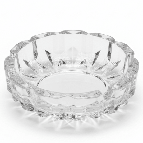 AKDC Compact Round Glass Ashtray with Decorative Pattern – Strong Glass Ashtray for Home, Balcony & Café (12 cm) - Al Kabayel Discount CentreAKDC Compact Round Glass Ashtray with Decorative Pattern – Strong Glass Ashtray for Home, Balcony & Café (12 cm)AshtraysAKDCAl Kabayel Discount Centre