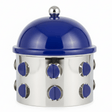 AKDC Compact Silver & Blue Decorative Dates Bowl 13×13 cm Small Serving Dish for Snacks & Nuts - Al Kabayel Discount CentreAKDC Compact Silver & Blue Decorative Dates Bowl 13×13 cm Small Serving Dish for Snacks & NutsBowlsAKDCAl Kabayel Discount Centre