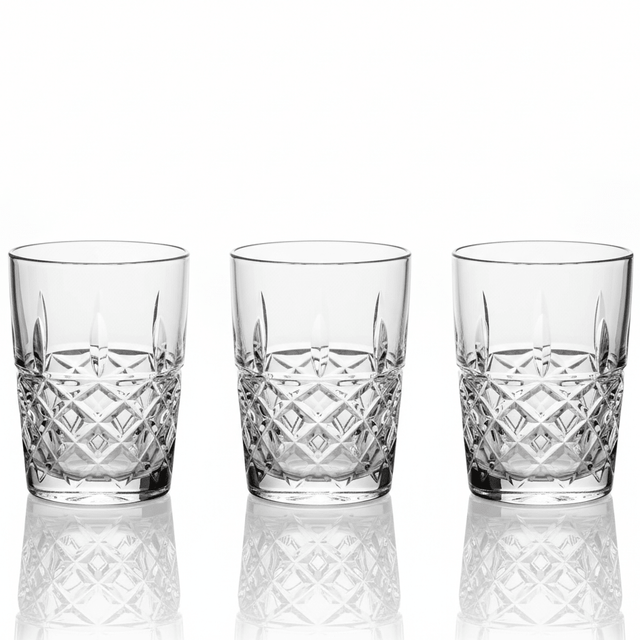AKDC Compact Water Glass Set – Small Size Everyday Use Drinking Glasses, 3 Pieces, 150 ml - Al Kabayel Discount CentreAKDC Compact Water Glass Set – Small Size Everyday Use Drinking Glasses, 3 Pieces, 150 mlTumblersAKDCAl Kabayel Discount Centre