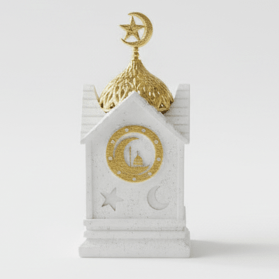 AKDC Compact White Ceramic Incense Burner with Golden Lid – Perfect for Small Spaces and Home Decor – 12 × 8 cm - Al Kabayel Discount CentreAKDC Compact White Ceramic Incense Burner with Golden Lid – Perfect for Small Spaces and Home Decor – 12 × 8 cmCeramic Incense BurnerAKDCAl Kabayel Discount Centre