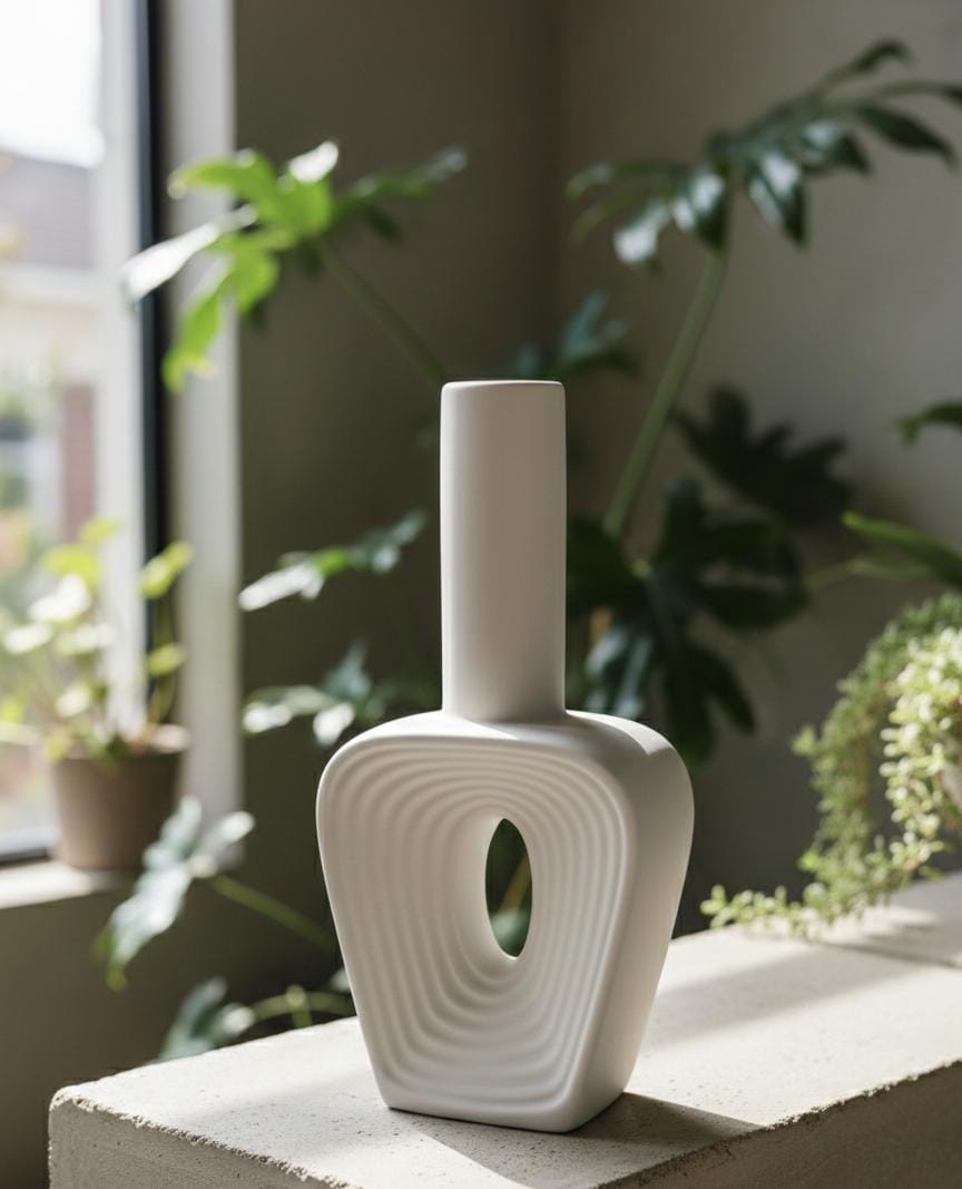 AKDC Compact White Ceramic Table Vase – 17×13 cm - Al Kabayel Discount CentreAKDC Compact White Ceramic Table Vase – 17×13 cmFlower/Plant PotsAKDCAl Kabayel Discount Centre