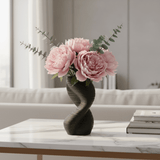 AKDC Contemporary Ceramic Decorative Vase – Bold Black Finish with Unique Sculptural Design, 20 × 10 cm - Al Kabayel Discount CentreAKDC Contemporary Ceramic Decorative Vase – Bold Black Finish with Unique Sculptural Design, 20 × 10 cmFlower/Plant PotsAKDCAl Kabayel Discount Centre