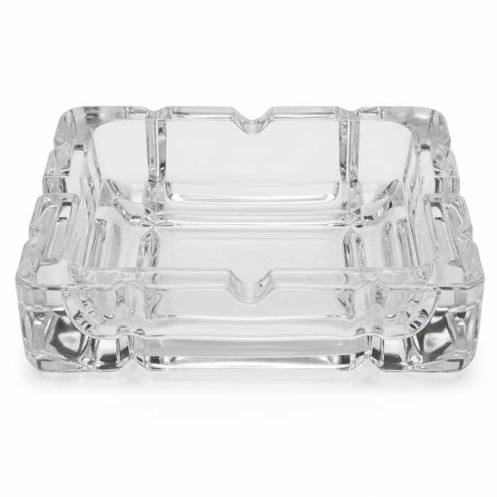 AKDC Contemporary Square Glass Ashtray with Stylish Artistic Finish – Thick Glass Ashtray for Indoor & Outdoor Use (14 × 14 cm) - Al Kabayel Discount CentreAKDC Contemporary Square Glass Ashtray with Stylish Artistic Finish – Thick Glass Ashtray for Indoor & Outdoor Use (14 × 14 cm)AshtraysAKDCAl Kabayel Discount Centre