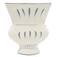 AKDC Contemporary Urn Shaped Clay Flower Vase 21cm*5cm*25.7cm, White and Blue - Al Kabayel Discount CentreAKDC Contemporary Urn Shaped Clay Flower Vase 21cm*5cm*25.7cm, White and BlueFlower/Plant PotsAKDCAl Kabayel Discount Centre