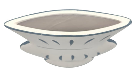 AKDC Contemporary Urn Shaped Clay Flower Vase 21cm*5cm*25.7cm, White and Blue - Al Kabayel Discount CentreAKDC Contemporary Urn Shaped Clay Flower Vase 21cm*5cm*25.7cm, White and BlueFlower/Plant PotsAKDCAl Kabayel Discount Centre