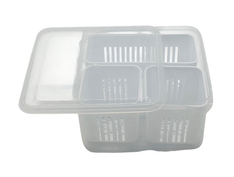 AKDC Core Function Fresh Keeping Box 16cm*16cm*8cm, 3 Compartments - Al Kabayel Discount CentreAKDC Core Function Fresh Keeping Box 16cm*16cm*8cm, 3 CompartmentsFood ContainersAKDCAl Kabayel Discount Centre