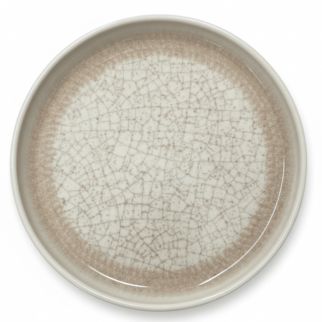AKDC Cream Brown Crackle Design Round Melamine Dinner Plate Large Serving Dish for Home Kitchen, Catering and Outdoor Dining – 10.75 Inch - Al Kabayel Discount CentreAKDC Cream Brown Crackle Design Round Melamine Dinner Plate Large Serving Dish for Home Kitchen, Catering and Outdoor Dining – 10.75 InchPlatesAKDCAl Kabayel Discount Centre
