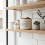 AKDC Cream Metal Candy Storage Jar with Wooden Lid – Elegant Kitchen Organizer for Sweets & Snacks – 18 × 17 cm - Al Kabayel Discount CentreAKDC Cream Metal Candy Storage Jar with Wooden Lid – Elegant Kitchen Organizer for Sweets & Snacks – 18 × 17 cmJars & Food SaversAKDCAl Kabayel Discount Centre
