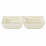 AKDC Cream Speckled Melamine Rectangle 2 Portion Sauce Bowl 14.5 x 7 cm Dual Section Bowl for Dips and Sauces - Al Kabayel Discount CentreAKDC Cream Speckled Melamine Rectangle 2 Portion Sauce Bowl 14.5 x 7 cm Dual Section Bowl for Dips and SaucesBowlsAKDCAl Kabayel Discount Centre