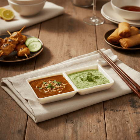 AKDC Cream Speckled Melamine Rectangle 2 Portion Sauce Bowl 14.5 x 7 cm Dual Section Bowl for Dips and Sauces - Al Kabayel Discount CentreAKDC Cream Speckled Melamine Rectangle 2 Portion Sauce Bowl 14.5 x 7 cm Dual Section Bowl for Dips and SaucesBowlsAKDCAl Kabayel Discount Centre