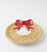 AKDC Creamy Yellow Ceramic Plate 26 cm – Christmas Bow Accent Decorative Plate - Al Kabayel Discount CentreAKDC Creamy Yellow Ceramic Plate 26 cm – Christmas Bow Accent Decorative PlatePlatesAKDCAl Kabayel Discount Centre