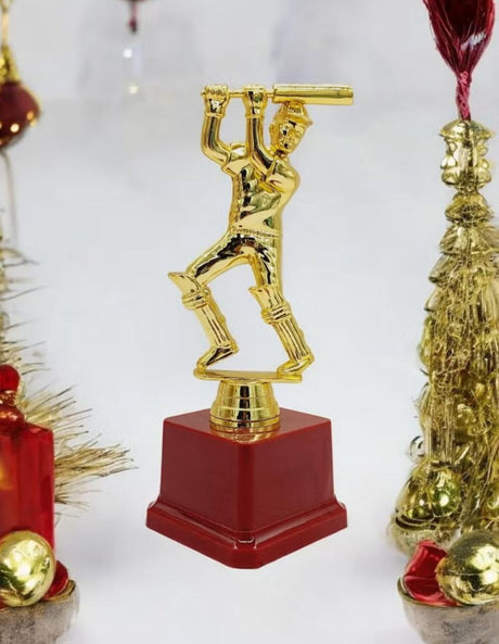 AKDC Cricket Male Trophy Childrens Cup for Sports Party Favors Gift Winner Rewards 18cm Gold&Maroon Color - Al Kabayel Discount CentreAKDC Cricket Male Trophy Childrens Cup for Sports Party Favors Gift Winner Rewards 18cm Gold&Maroon ColorSportsAKDCAl Kabayel Discount Centre