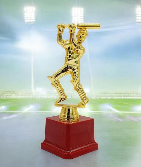 AKDC Cricket Male Trophy Childrens Cup for Sports Party Favors Gift Winner Rewards 20cm Gold&Maroon Color - Al Kabayel Discount CentreAKDC Cricket Male Trophy Childrens Cup for Sports Party Favors Gift Winner Rewards 20cm Gold&Maroon ColorSportsAKDCAl Kabayel Discount Centre